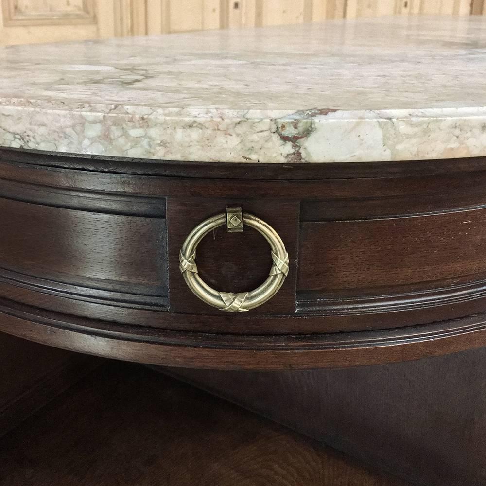 19th Century French Louis XVI Marble-Top Buffet with Bronze Ormolu 2