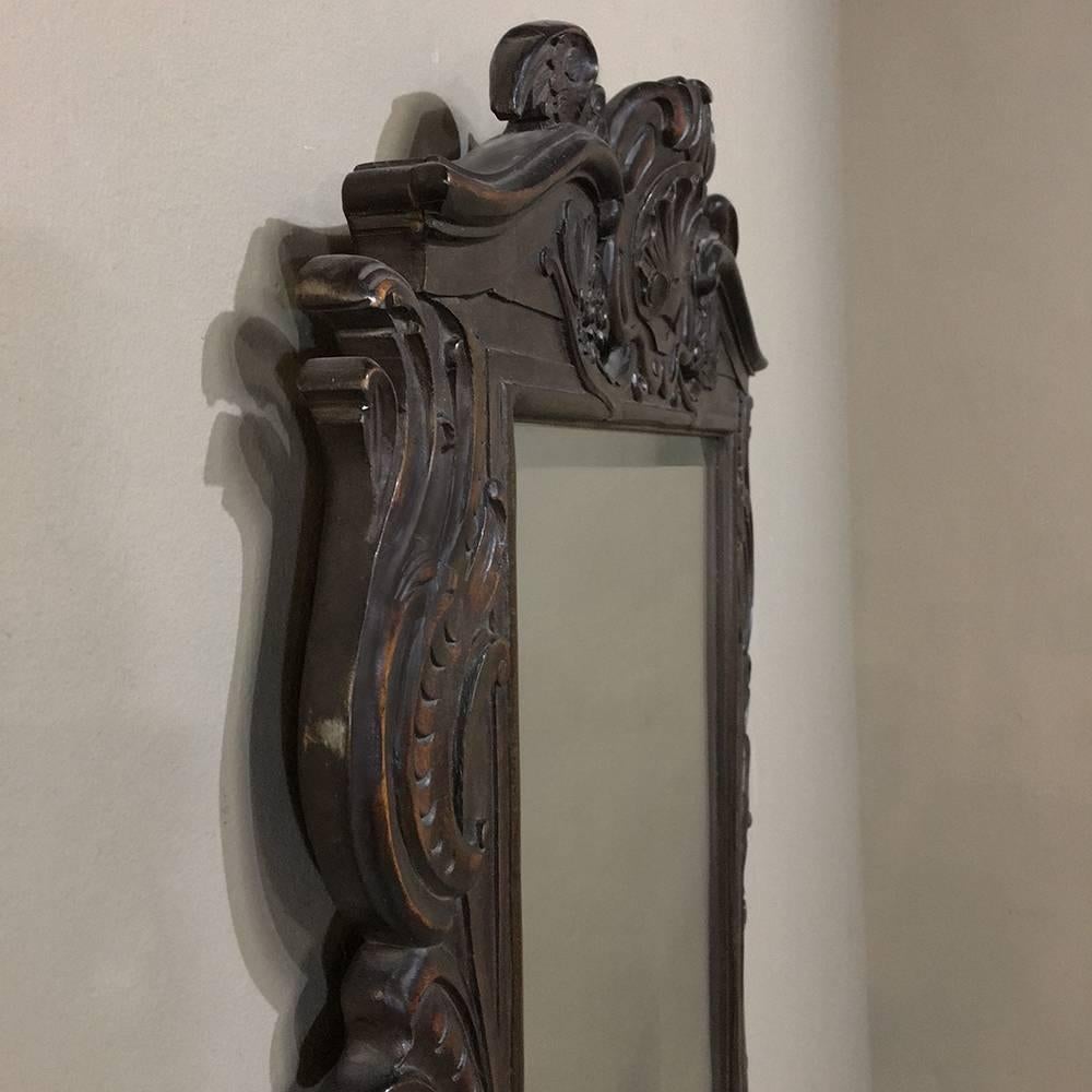 Régence 19th Century French Regence Style Carved Wood Mirror