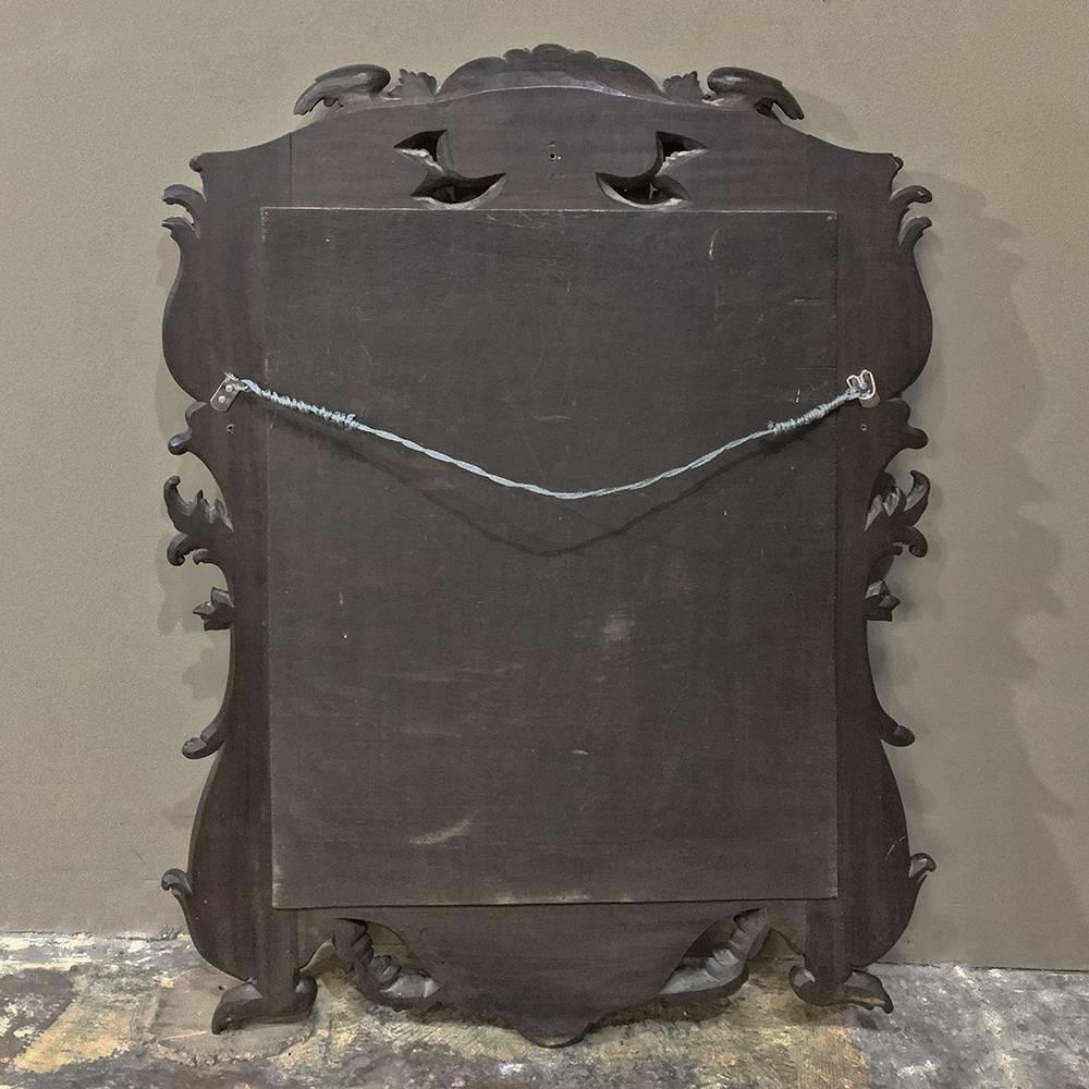 19th Century French Regence Style Carved Wood Mirror 3