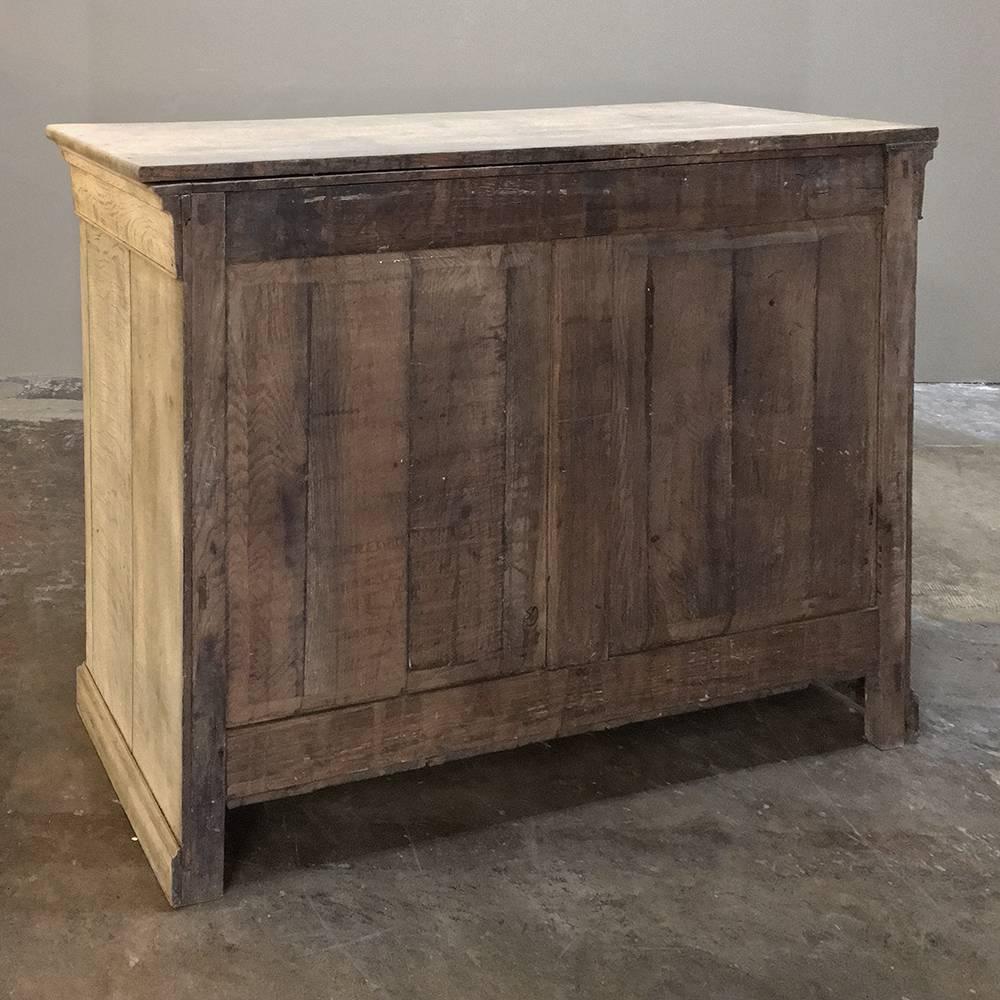 19th Century French Louis Philippe Stripped Oak Buffet 5
