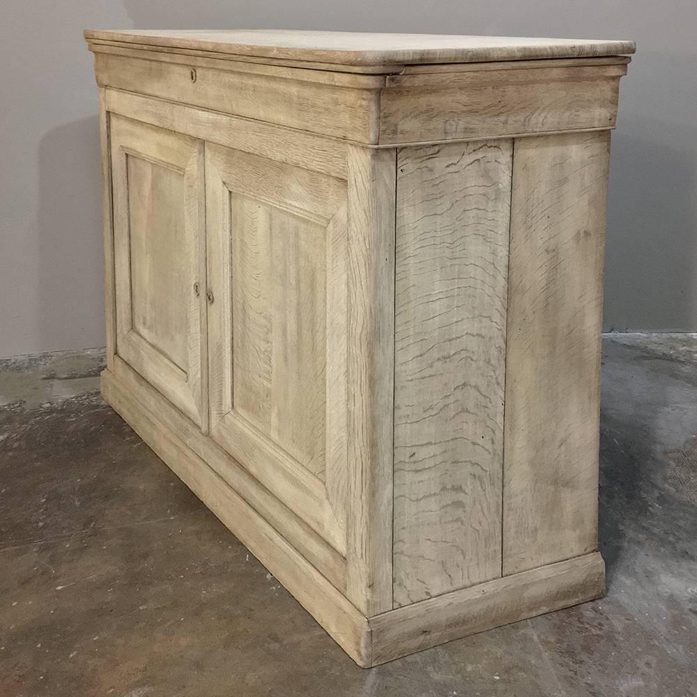 19th Century French Louis Philippe Stripped Oak Buffet 3