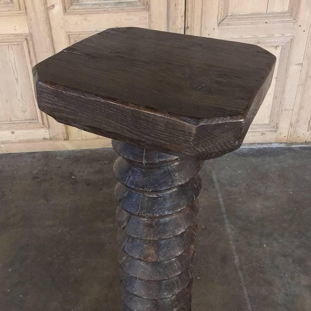 Oak 18th Century Rustic Wine Press Pedestal
