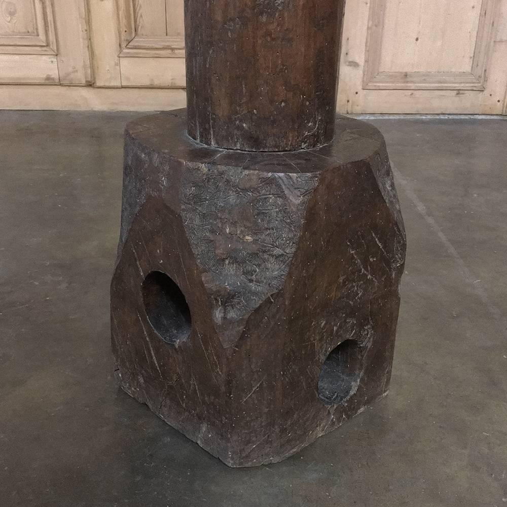 Mid-18th Century 18th Century Rustic Wine Press Pedestal