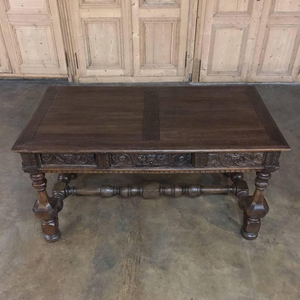 19th Century Renaissance Revival Desk 1