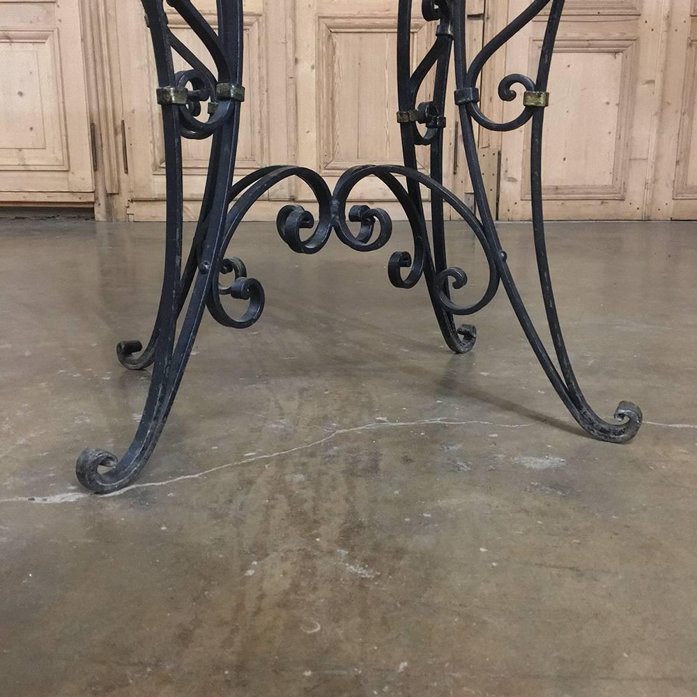 Hand-Crafted 19th Century Wrought Iron Jardinière or Planter Box