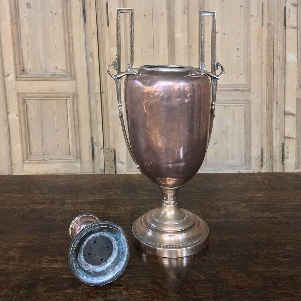 19th Century Copper and Brass Samovar, Tea Server 3