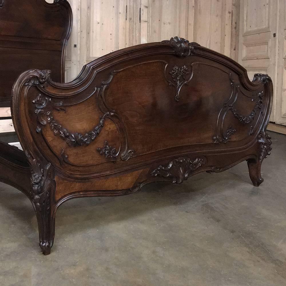 19th Century French Signed by Mercier Freres Louis XV Walnut Bedroom Suite 2
