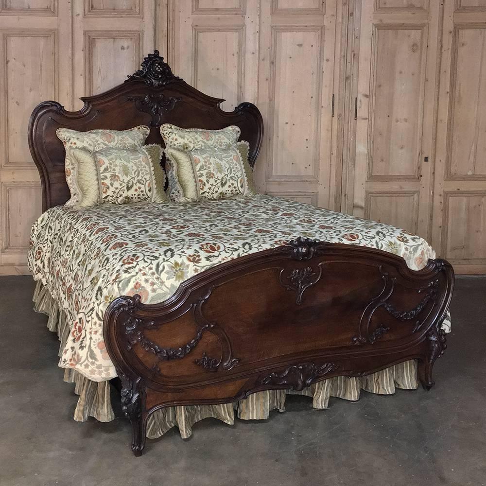 19th Century French Signed by Mercier Freres Louis XV Walnut Bedroom Suite 1