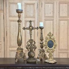 18th Century Carved and Gilded Baroque Reliquary