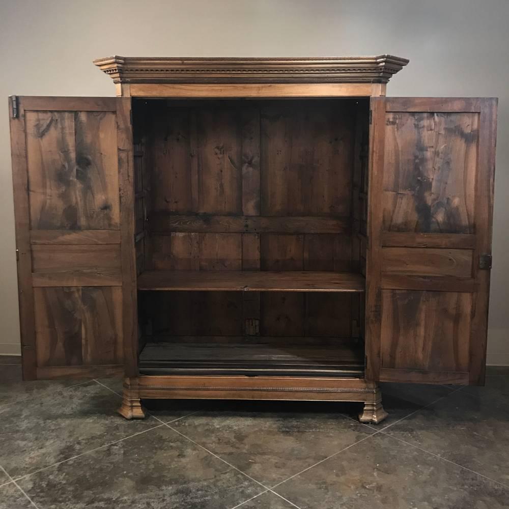 19th Century French Louis Philippe Walnut Armoire 3