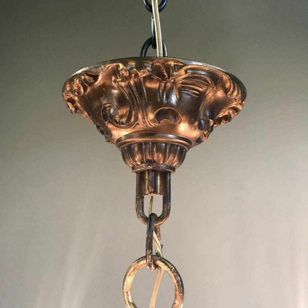 Antique French Louis XV Brass Chandelier 3