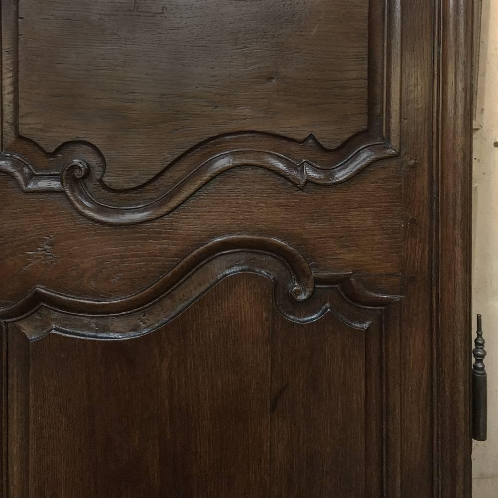 Pair of 18th Century Country French Oak Armoire Doors, Plaquards 4