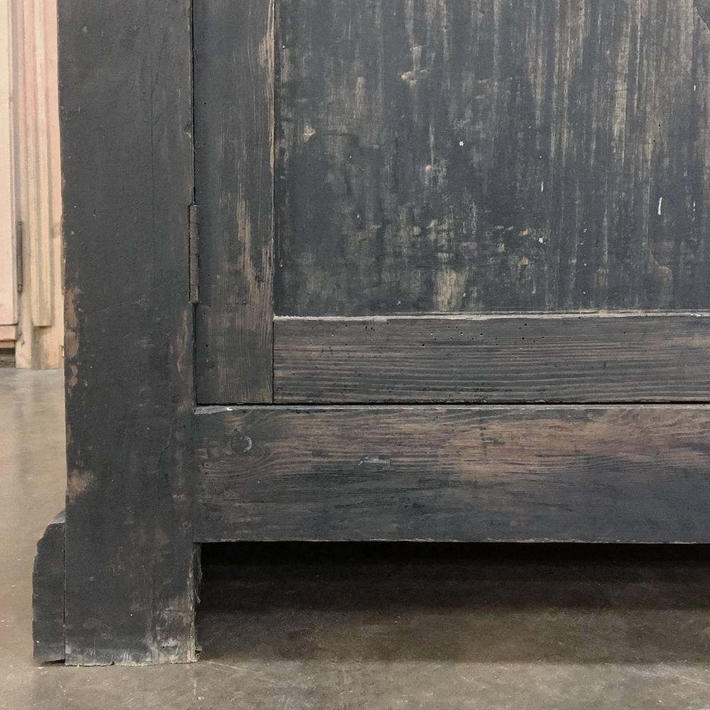 19th Century Rustic Painted Store Solid Pine Counter 5