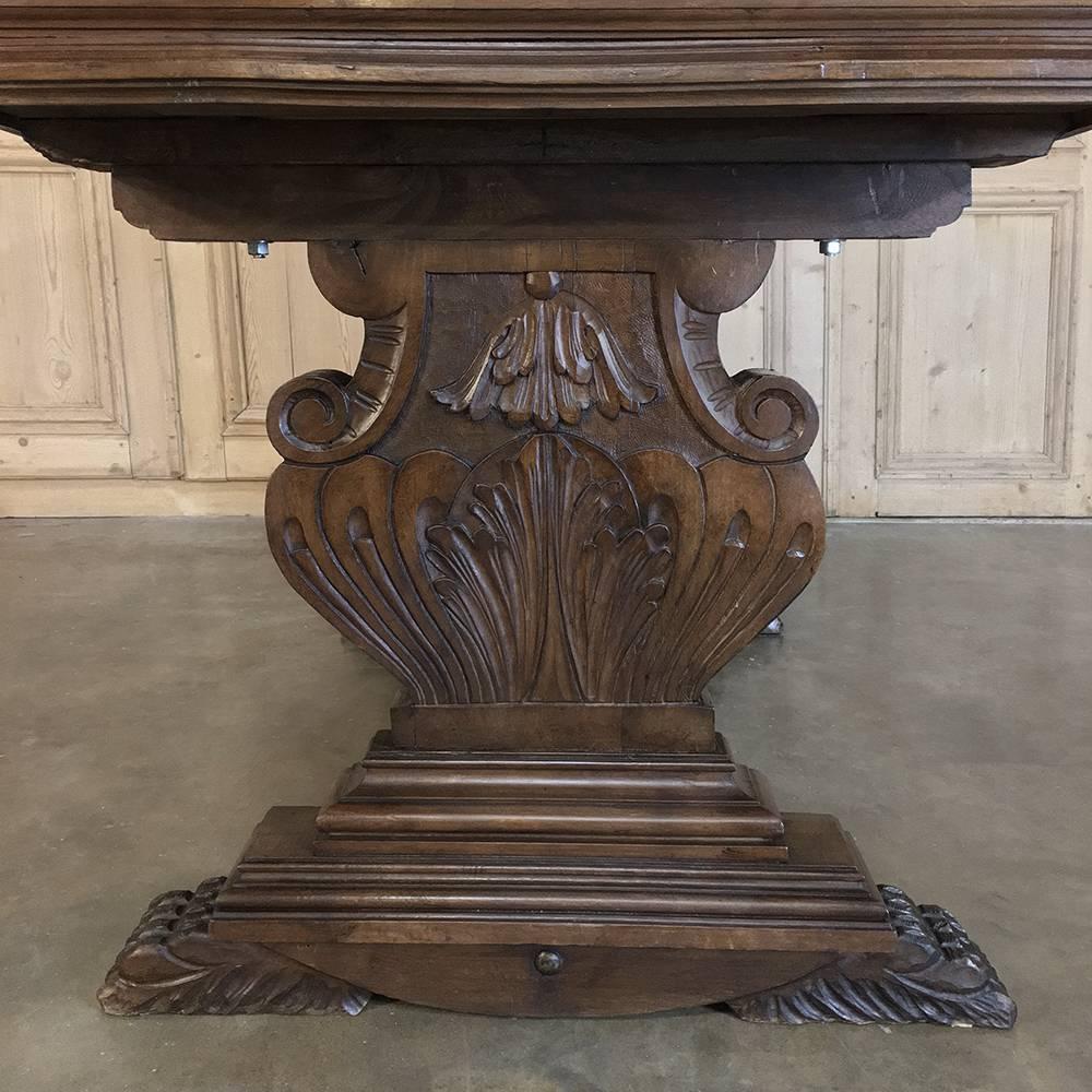 19th Century Italian Renaissance Walnut Desk 5