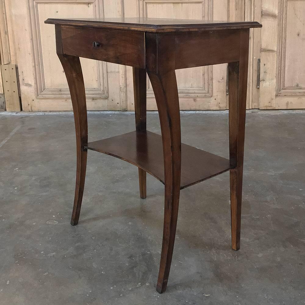 Pair of Mid-Century Directoire End Tables or Nightstands 1