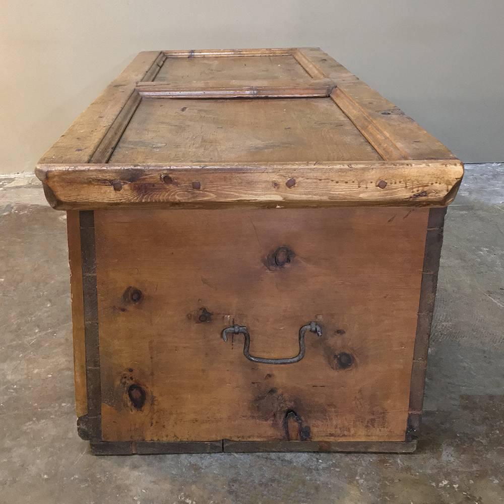 Swiss 18th Century Swedish Pine Trunk