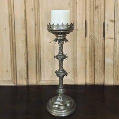 19th Century Large Bronze Byzantine Candlestick