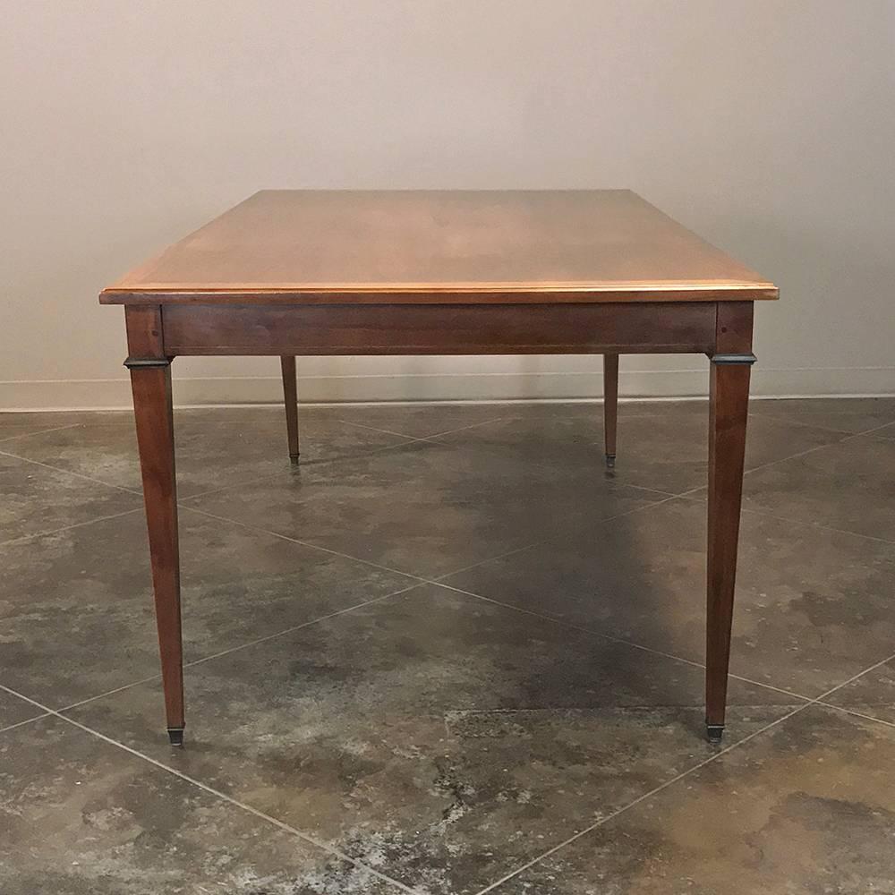 Hand-Crafted 19th Century French Directoire Cherrywood Dining Table