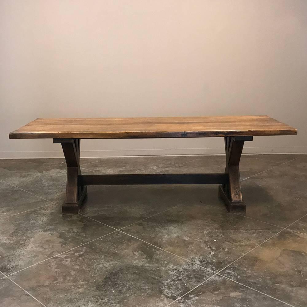 antique french trestle table