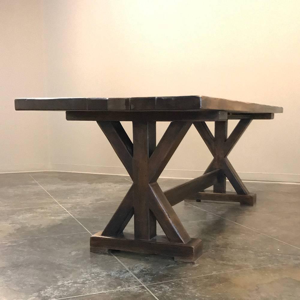 french antique trestle table