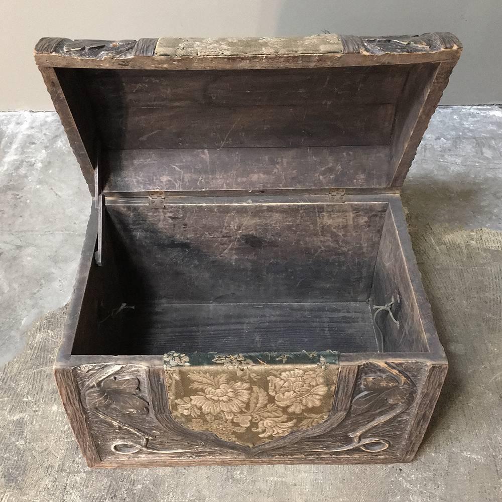 Mid-19th Century 19th Century Black Forest Carved Desktop, Bookcase Box