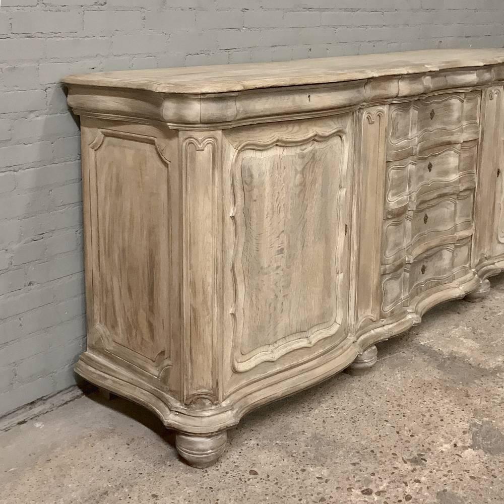 Hand-Crafted 19th Century Country French Stripped Oak Buffet