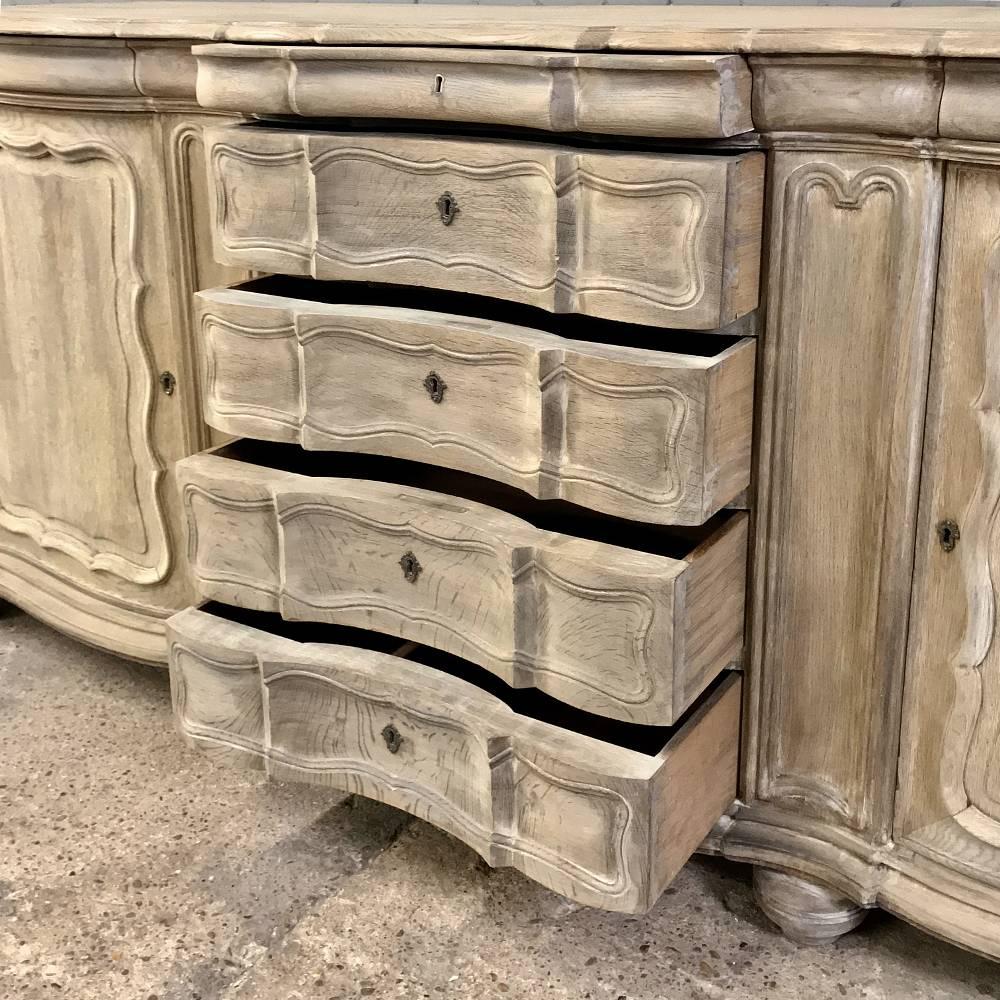 19th Century Country French Stripped Oak Buffet 1