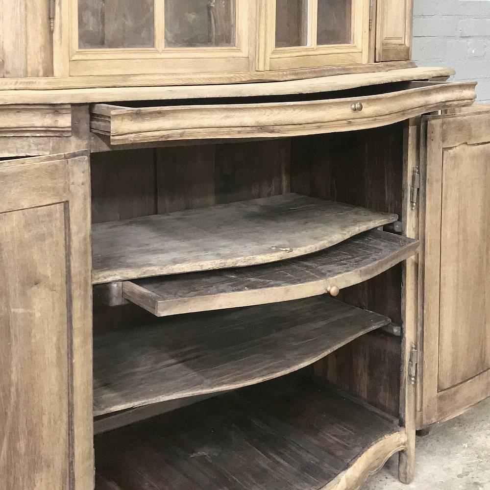 19th Century, Dutch Oak Bookcase, Vitrine 2