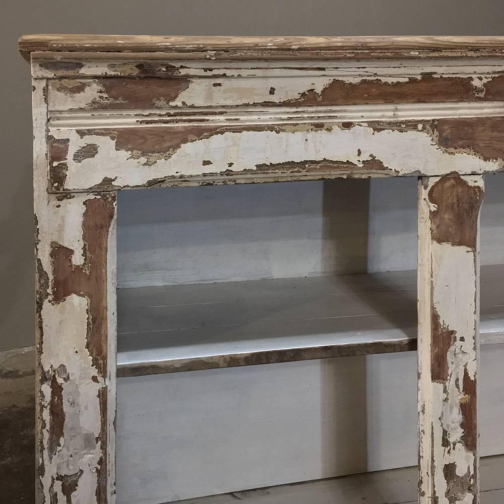 Late 19th Century 19th Century Distressed Painted Store Counter or Bar