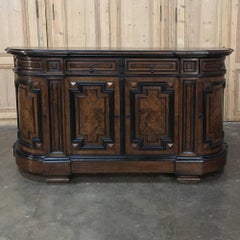 19th Century French Napoleon III Period Ebonized and Burl Buffet