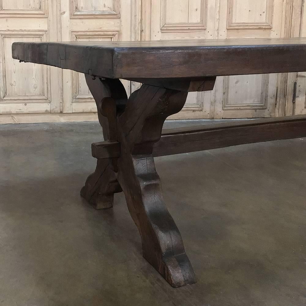 Grand 18th Century Rustic Country French Banquet Table 1
