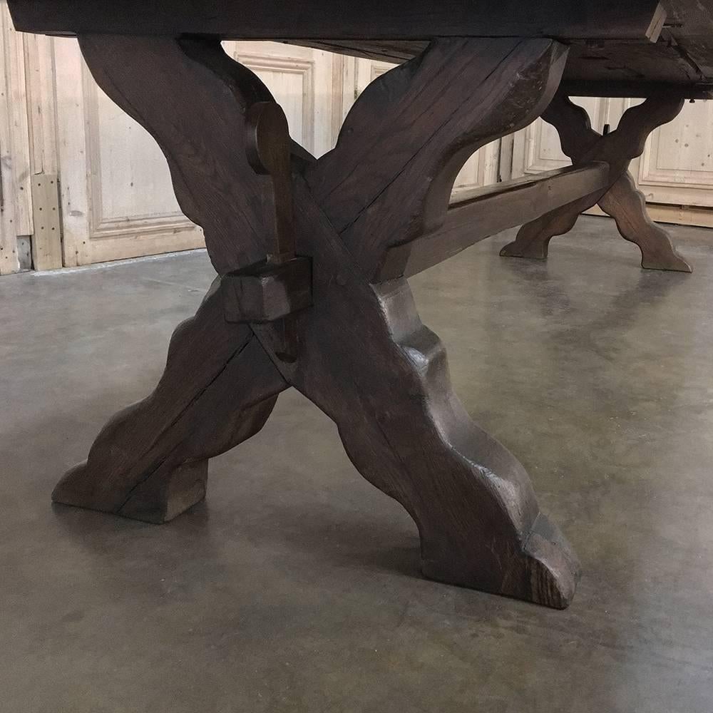 Grand 18th Century Rustic Country French Banquet Table 2
