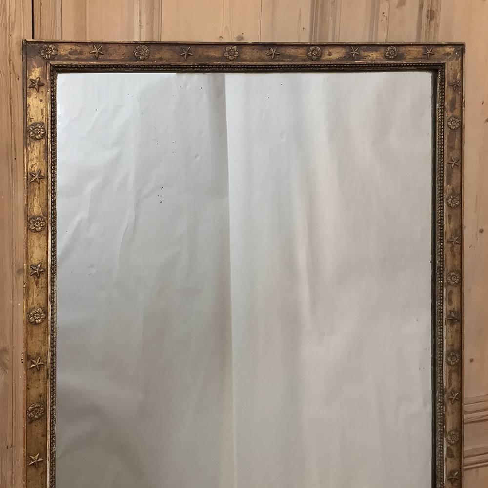 Giltwood Antique Neoclassical Mirror