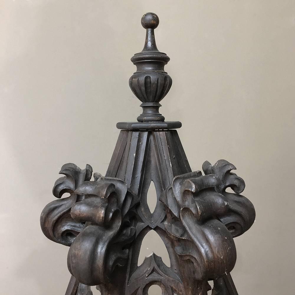 French 19th Century Gothic Carving, Architectural Fragment / Finial