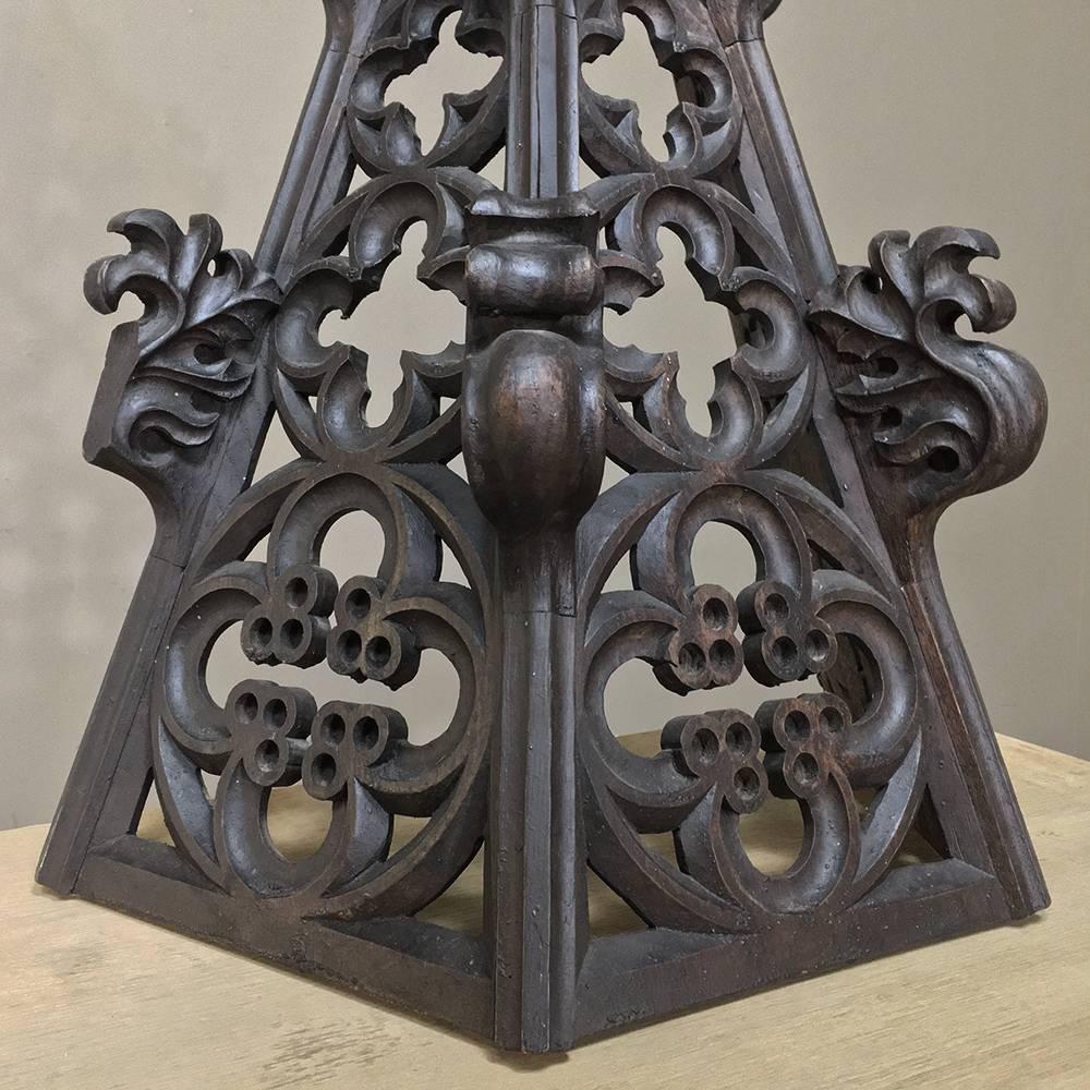 19th Century Gothic Carving, Architectural Fragment / Finial In Good Condition In Dallas, TX