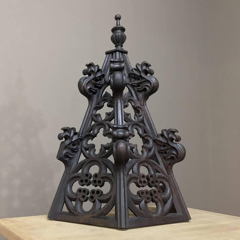 19th Century Gothic Carving, Architectural Fragment / Finial at 1stDibs