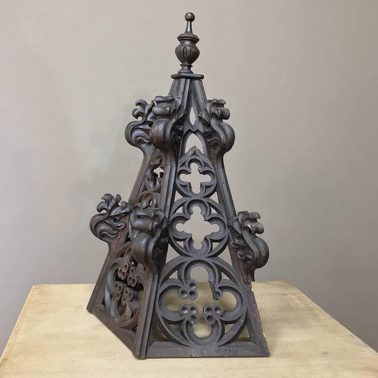 19th Century Gothic Carving, Architectural Fragment / Finial at 1stDibs