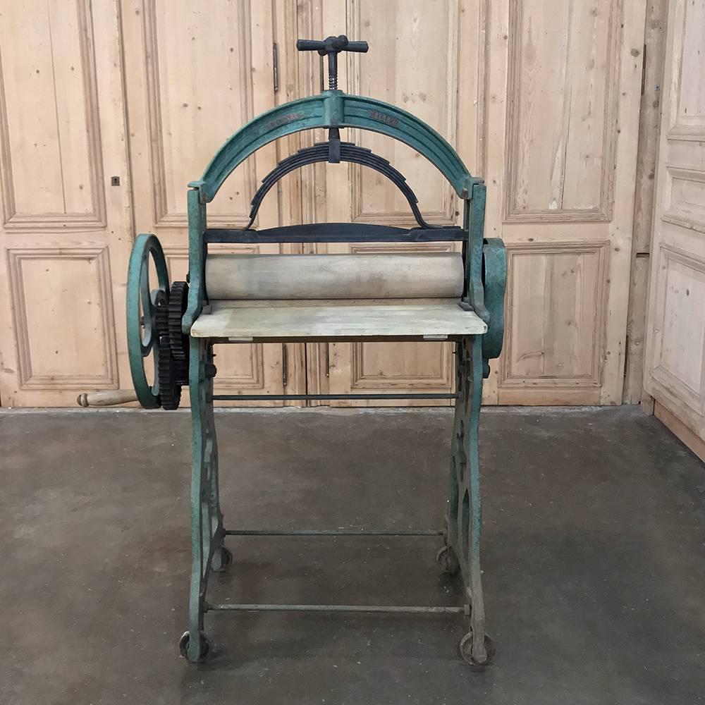 antique laundry press