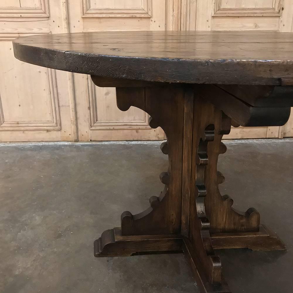 Late 19th Century 19th Century Gothic Solid Pine Centre Table