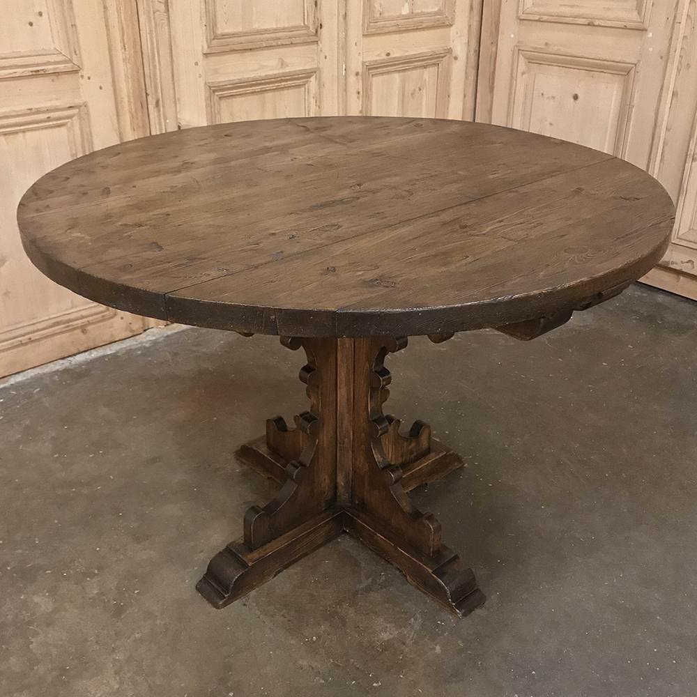19th Century Gothic Solid Pine Centre Table 1