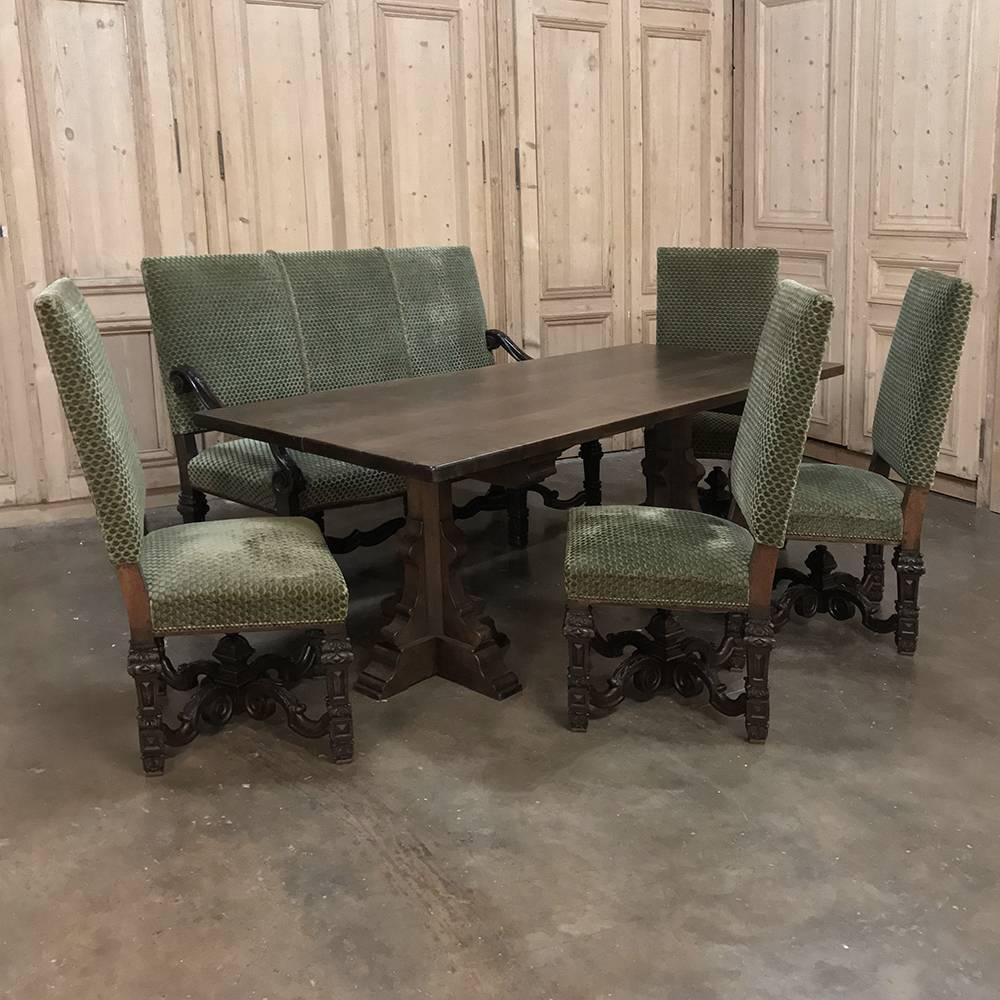 Set of Four 19th Century French Louis XIV Chairs In Good Condition In Dallas, TX