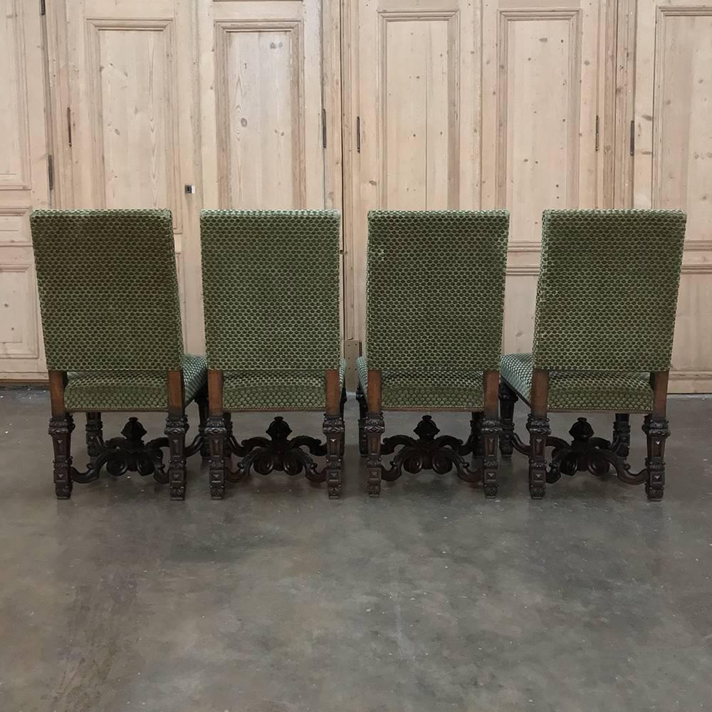 Set of Four 19th Century French Louis XIV Chairs 5