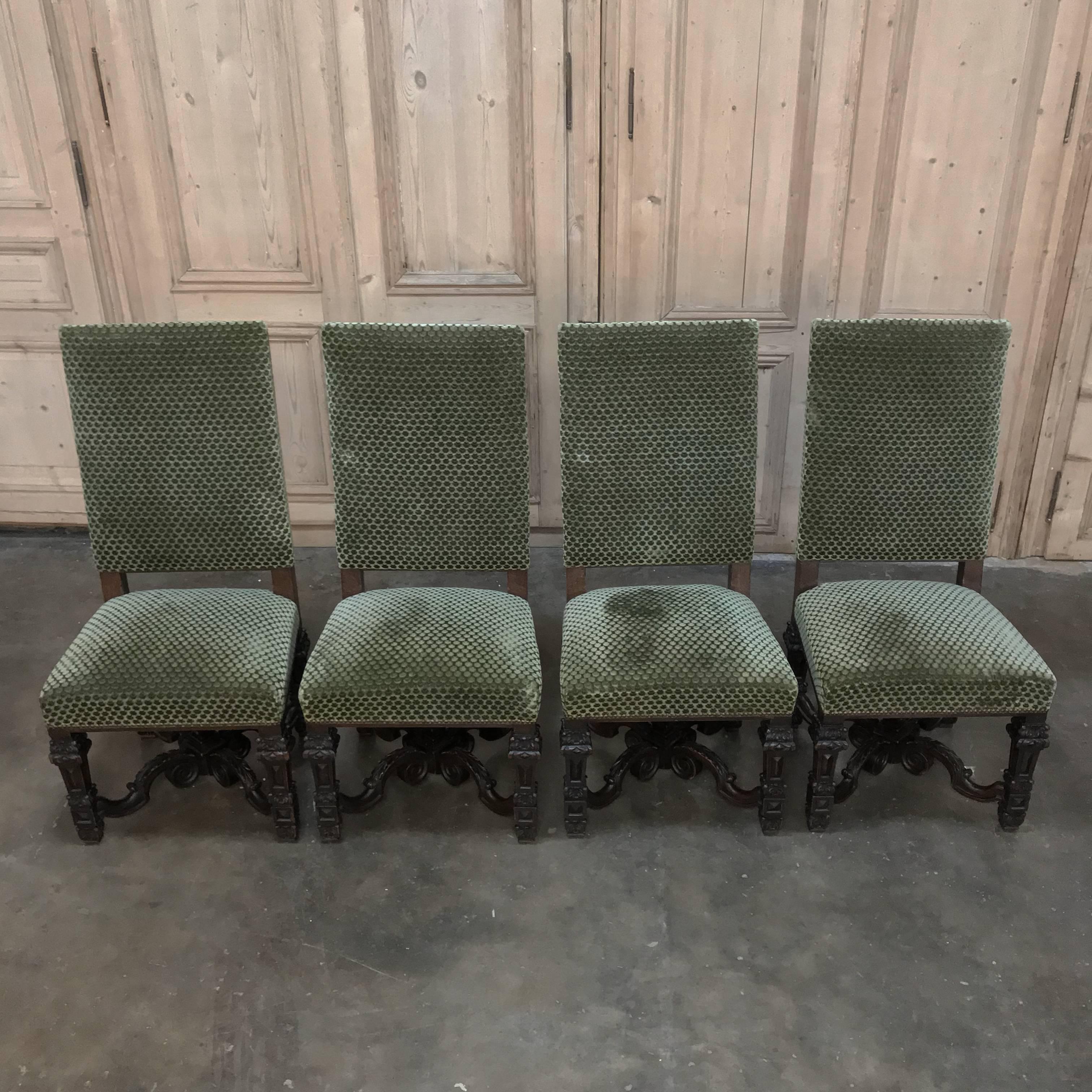 Set of Four 19th Century French Louis XIV Chairs 1