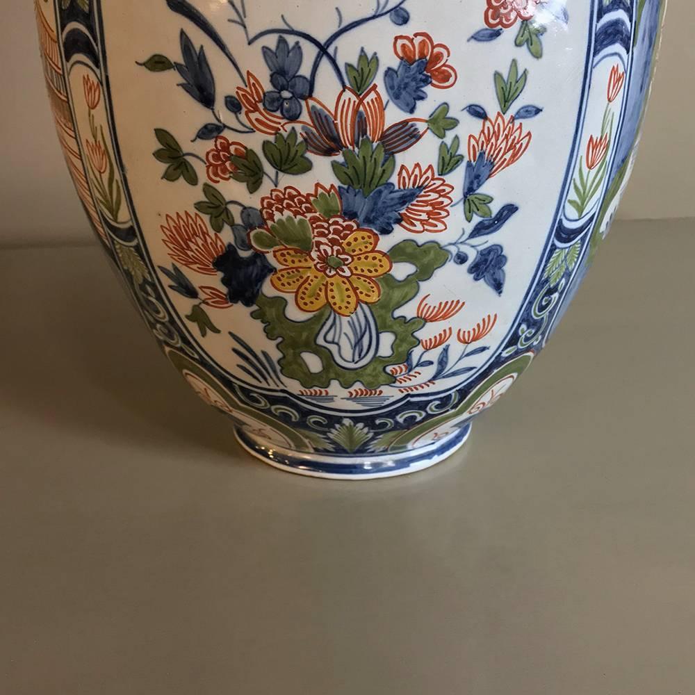 oriental vase with lid