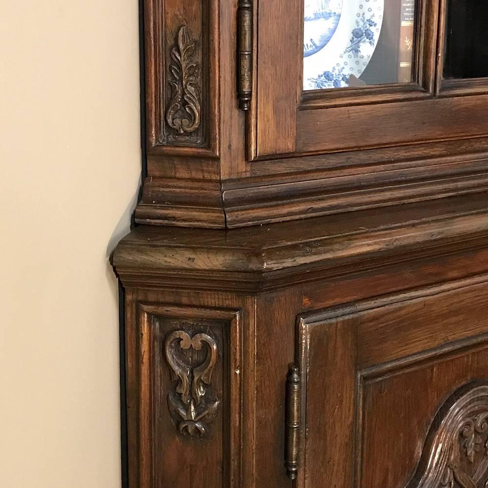 19th Century Country French Corner Bookcase 2