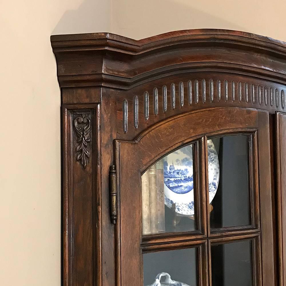 19th Century Country French Corner Bookcase 1