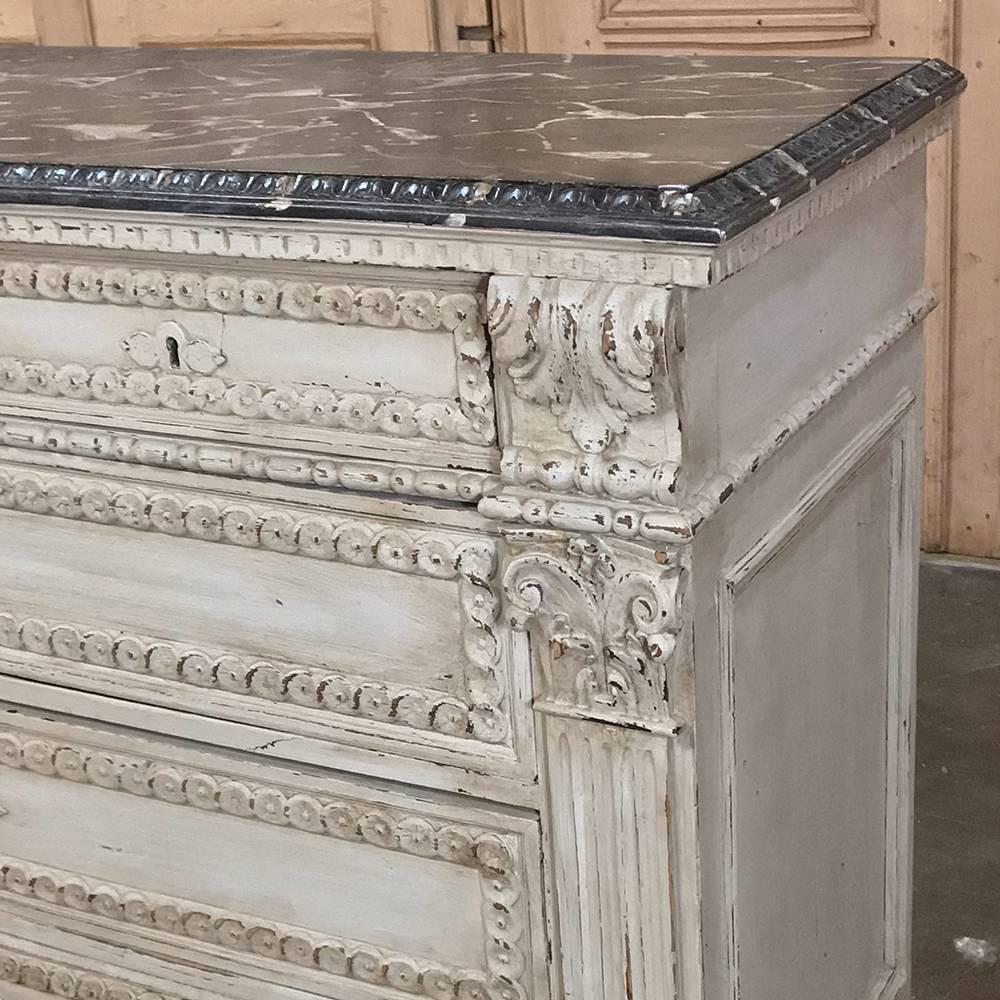 19th Century Italian Neoclassical Painted Commode 1