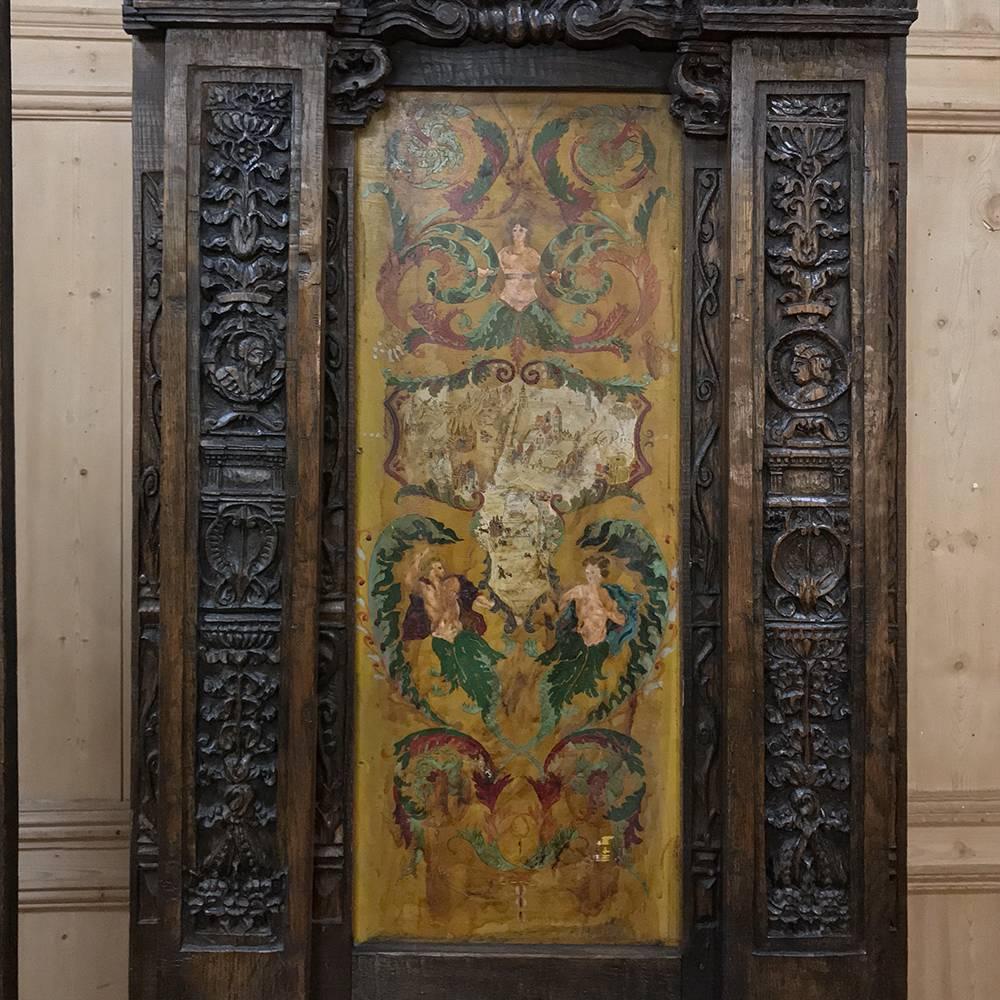 Pair of Renaissance Revival Boiserie Collector's Cabinets 2