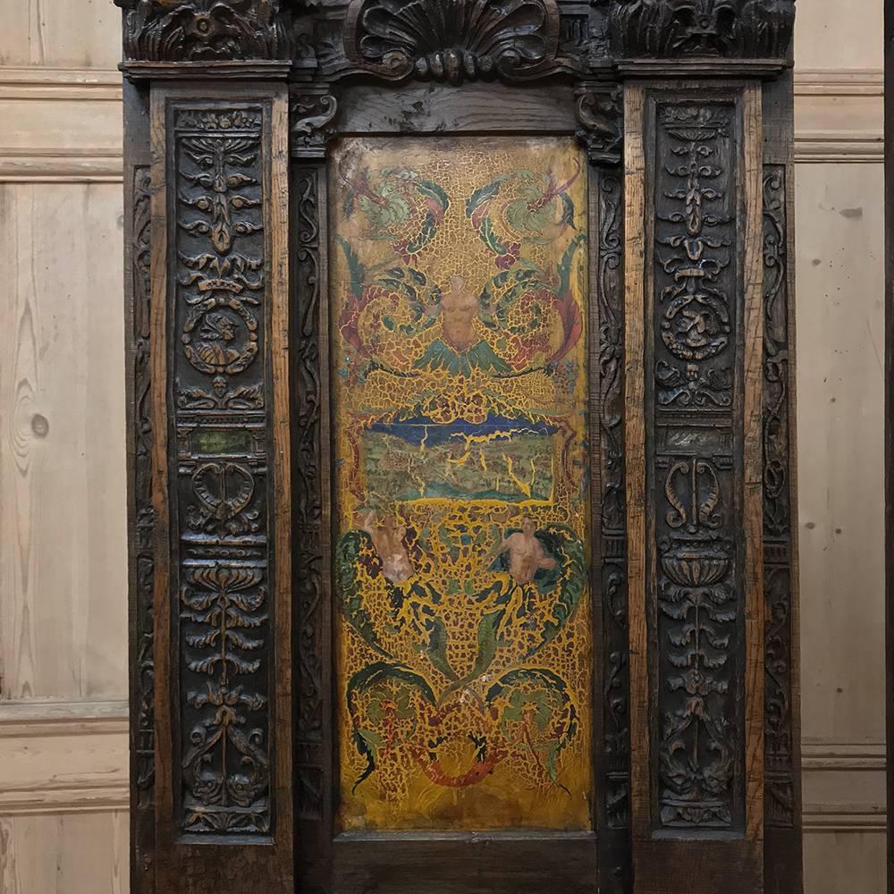 Pair of Renaissance Revival Boiserie Collector's Cabinets 1