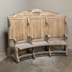19th Century Rounded Choir Bench